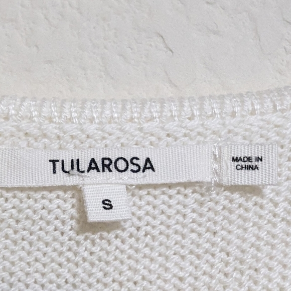 Tularosa Owen Ruffle Wrap Dress sz Small In White MSRP $158 EUC - Picture 5 of 8